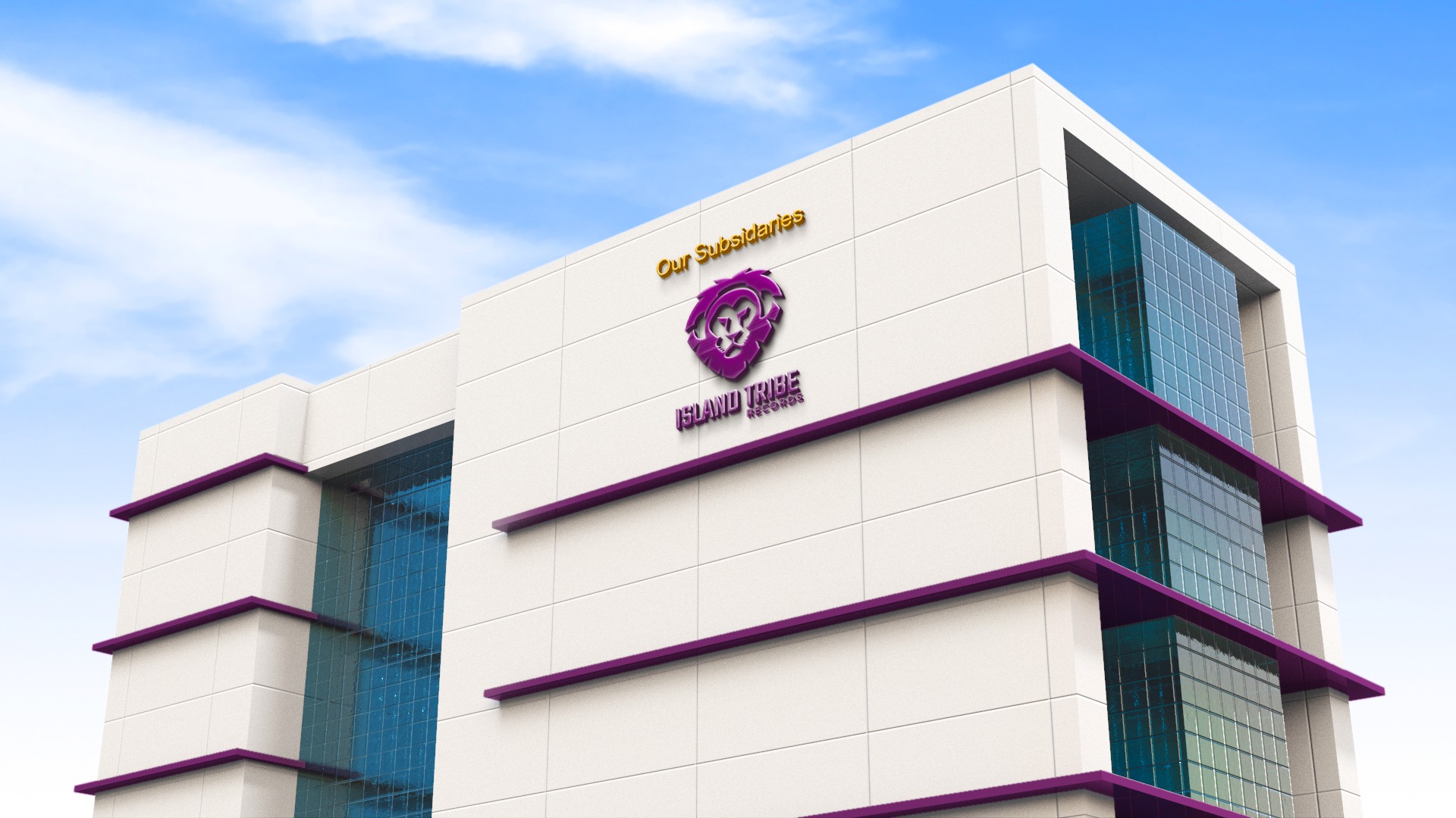 Business Building Logo Mockup