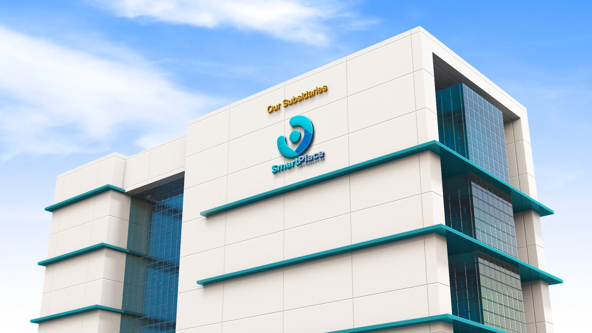 Business Building Logo Mockup